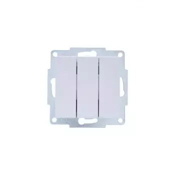 Выключатель LEZARD VESNA 742-0288-109, 3кл., скрытый монтаж, механизм без накладки и рамки, белый (742-0288-109)