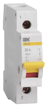 Выключатель нагрузки 1P 20А, IEK ВН-32 (MNV10-1-020)