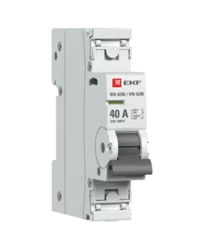 Выключатель нагрузки 1P 40А, EKF PROxima ВН-63N (S63140)