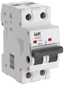 Выключатель нагрузки 2P 32А, IEK ARMAT AR-SWN-2-032 (AR-SWN-2-032)