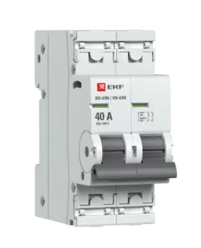 Выключатель нагрузки 2P 40А, EKF PROxima ВН-63N (S63240)