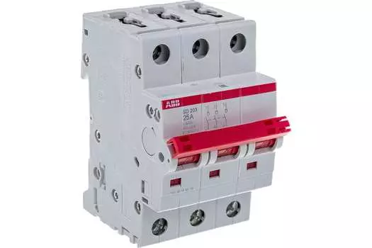 Выключатель нагрузки 3P 25A, ABB SD203/25 (2CDD283101R0025)