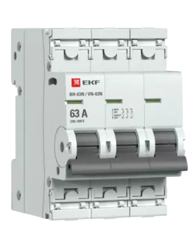 Выключатель нагрузки 3P 63А, EKF PROxima ВН-63N (S63363)