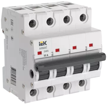 Выключатель нагрузки 4P 32А, IEK ARMAT AR-SWN-4-032 (AR-SWN-4-032)