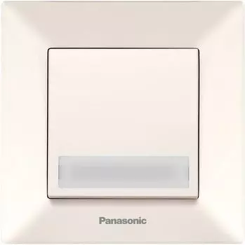 Выключатель Panasonic Arkedia , 1кл., скрытый монтаж, в сборе, бежевый (wmtc00202bg-ru)