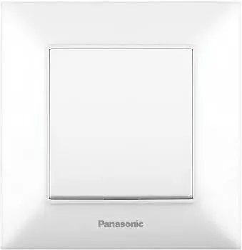 Выключатель Panasonic Arkedia Slim, 1кл., скрытый монтаж, в сборе, белый (WNTC00432WH-RU)