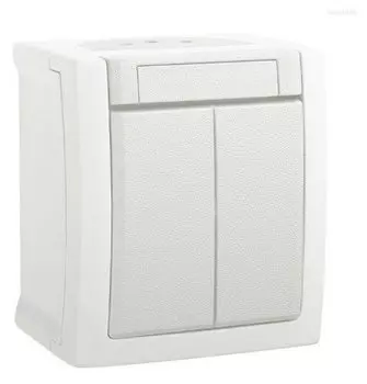 Выключатель Panasonic Pacific, 1кл., открытый монтаж, в сборе, серый (WPTC40092WH-RU)