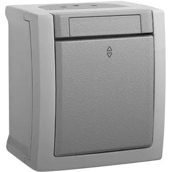 Выключатель Panasonic Pacific, 1кл., открытый монтаж, в сборе, серый (WPTC51032GR-RU)