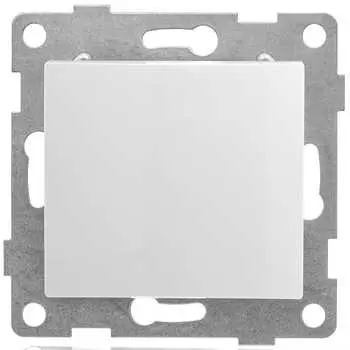 Выключатель перекрестный GUSI Bravo С10В7-001, 1кл., скрытый монтаж, механизм с накладкой без рамки, белый (С10В7-001)