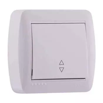 Выключатель проходной LEZARD Nata, 1кл., открытый монтаж, в сборе, белый (710-0200-105)