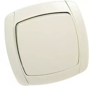 Выключатель проходной СВЕТОЗАР City Light SV-54237-B, 1кл., скрытый монтаж, в сборе, бежевый (SV-54237-B)