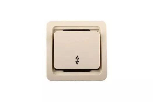 Выключатель проходной СВЕТОЗАР City SV-54137-B, 1кл., скрытый монтаж, в сборе, бежевый (SV-54137-B)