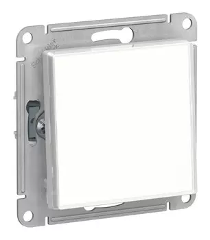 Выключатель Schneider Electric AtlasDesign, 1кл., скрытый монтаж, механизм с накладкой без рамки, белый (ATN200111)