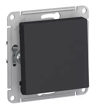 Выключатель Schneider Electric AtlasDesign, 1кл., скрытый монтаж, механизм с накладкой без рамки, карбон (ATN001011)