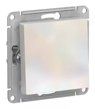 Выключатель Schneider Electric AtlasDesign, 1кл., скрытый монтаж, механизм с накладкой без рамки, жемчуг (ATN000411)