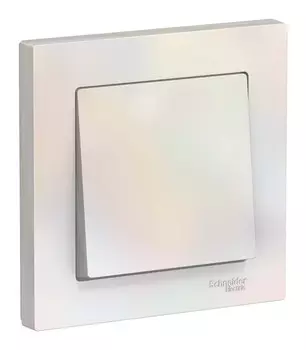 Выключатель Schneider Electric AtlasDesign, 1кл., скрытый монтаж, в сборе, жемчуг (ATN000412)