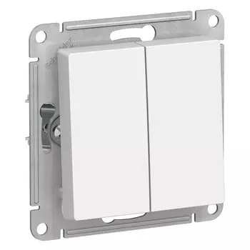 Выключатель Schneider Electric AtlasDesign, 2кл., скрытый монтаж, механизм с накладкой без рамки, белый (ATN000151)