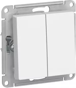 Выключатель Schneider Electric AtlasDesign AQUA, 2кл., скрытый монтаж, механизм с накладкой без рамки, белый (ATN440151)