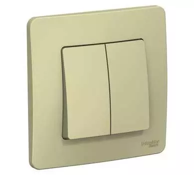 Выключатель Schneider Electric BLANCA, 2кл., скрытый монтаж, в сборе, бежевый (BLNVS010507)