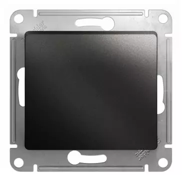 Выключатель Schneider Electric GLOSSA, 1кл., скрытый монтаж, механизм с накладкой без рамки, антрацит (GSL000711)