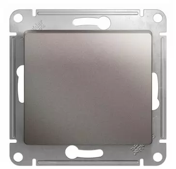 Выключатель Schneider Electric GLOSSA, 1кл., скрытый монтаж, механизм с накладкой без рамки, платина (GSL001211)