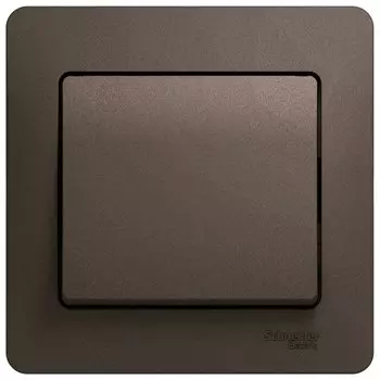 Выключатель Schneider Electric GLOSSA, 1кл., скрытый монтаж, в сборе, шоколад (GSL000812)