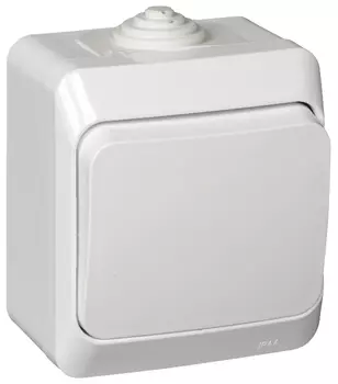 Выключатель Schneider Electric ЭТЮД BA10-041B,10А,, 1кл., открытый монтаж, в сборе, белый (9769119)