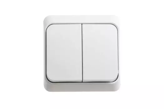 Выключатель Schneider Electric Этюд, 2кл., индикатор/подсветка, открытый монтаж, в сборе, белый (BA10-006b)