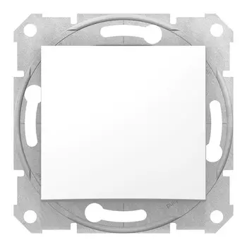 Выключатель Schneider Electric Sedna, 1кл., скрытый монтаж, механизм с накладкой без рамки, белый (SDN0100121)