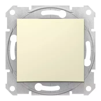 Выключатель Schneider Electric Sedna, 1кл., скрытый монтаж, механизм с накладкой без рамки, бежевый (SDN0100147)
