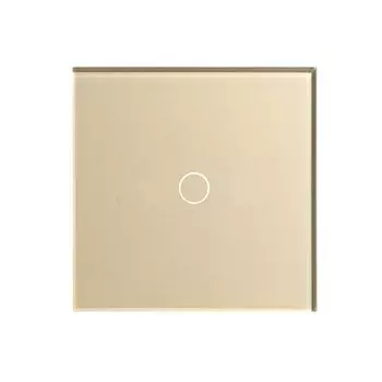 Выключатель сенсорный HIPER Sensor Switch, 1кл., скрытый монтаж, в сборе, золотой металлик (S1G1-01G)