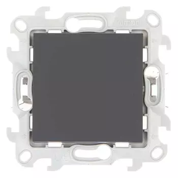 Выключатель Simon Push&Go 2420101-038, 1кл., открытый монтаж, в сборе, графит (2420101-038)
