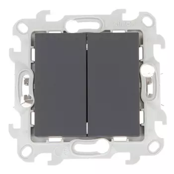 Выключатель Simon Push&Go 2420398-038, 2кл., открытый монтаж, в сборе, графит (2420398-038)