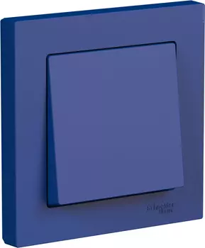 Выключатель Systeme Electric AtlasDesign, 1кл., скрытый монтаж, в сборе, аквамарин (ATN001112)