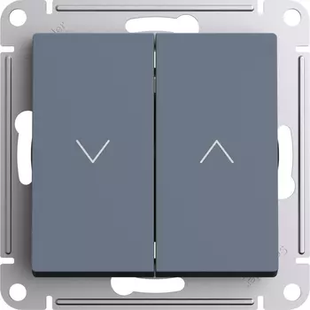 Выключатель Systeme Electric AtlasDesign, 2кл., скрытый монтаж, механизм с накладкой без рамки, ГРИФЕЛЬ (ATN000719)