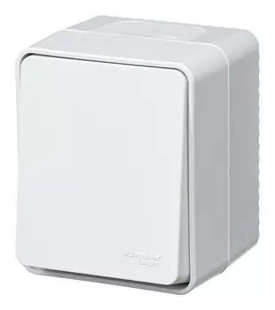 Выключатель Systeme Electric AtlasDesign Profi54, 1кл., открытый монтаж, в сборе, белый (ATN540115)