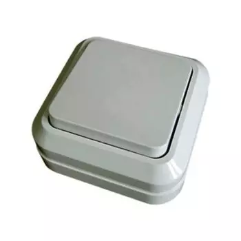 Выключатель TDM Ладога, 1кл., открытый монтаж, в сборе, белый (SQ1801-0001)