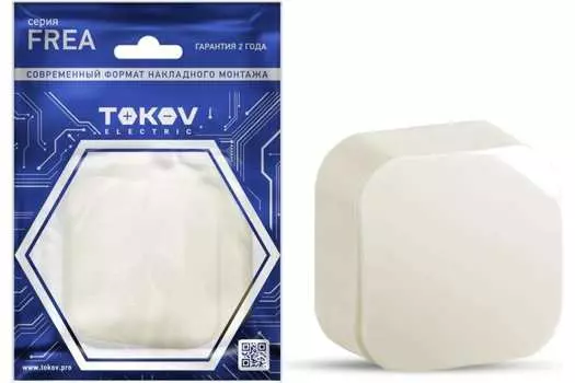 Выключатель Tokov Electric Frea TKE-FR-V1-C02, 1кл., открытый монтаж, в сборе, бежевый (TKE-FR-V1-C02)
