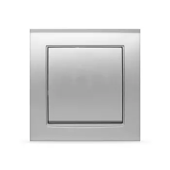 Выключатель UNIVersal Бриллиант 7949612, 1кл., скрытый монтаж, в сборе, серебро (7949612)