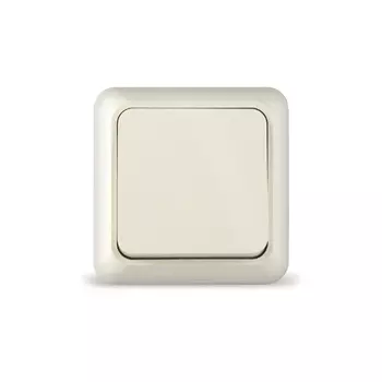 Выключатель UNIVersal Олимп Б-О0021, 1кл., открытый монтаж, в сборе, слоновая кость (Б-О0021)