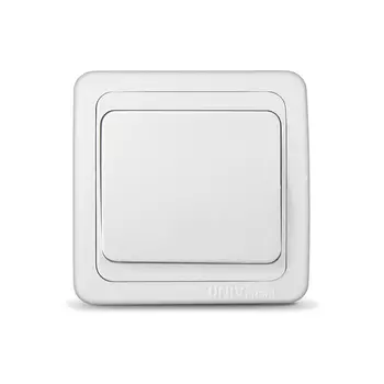 Выключатель UNIVersal Валери В0021, 1кл., скрытый монтаж, в сборе, белый (В0021)