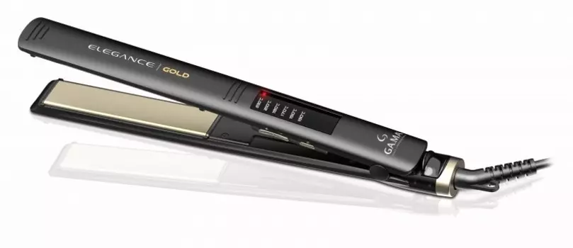 Выпрямитель Ga.Ma ELEGANCE LED GOLD - SY, 230°C, 50 Вт, керамика покрытие, режимов: 1, петля для подвешивания, 2.5 м, черный (GI0235)