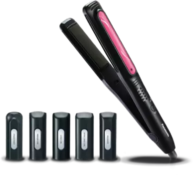 Выпрямитель Panasonic EH-HV52-K615, 230°C, керамика покрытие, режимов: 5, 2 м, черный/розовый (8887549742453)