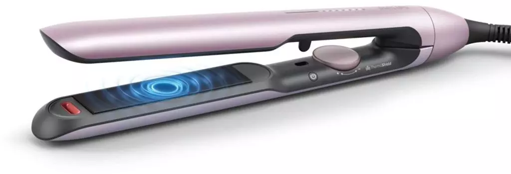 Выпрямитель Philips 5000 Series BHS530/00, 230°C, керамика покрытие, режимов: 12, петля для подвешивания, 1.8 м, розовый (BHS530/00)