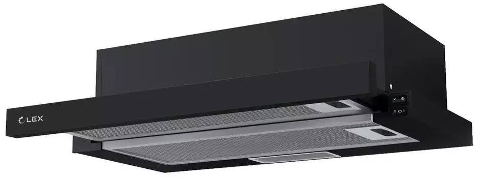 Вытяжка встраиваемая Lex Hide 600, черный (CHAT000123)