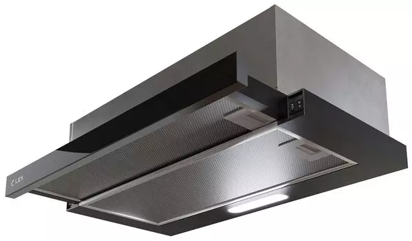 Вытяжка встраиваемая Lex HONVER G 2M 600, черный (TRHI000011)