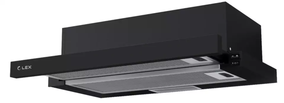 Вытяжка встраиваемая Lex Hubble 600, черный (CHAT000085)