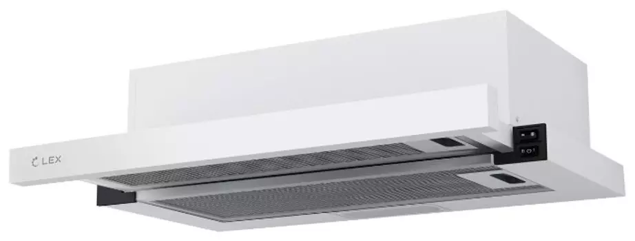 Вытяжка встраиваемая Lex Hubble G 2M 600 White, белый (CHAT000059)