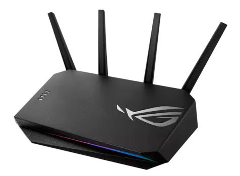 Wi-Fi роутер ASUS ROG STRIX GS-AX3000, 802.11a/b/g/n/ac/ax, 2.4 / 5 ГГц, до 2.4 Гбит/с, LAN 4x1 Гбит/с, WAN 1x1 Гбит/с, внешних антенн: 4, 1xUSB 3.0 (90IG06K0-MO3R10)