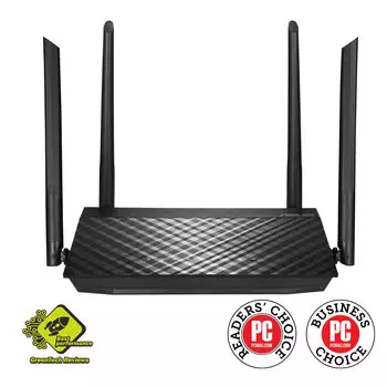 Wi-Fi роутер ASUS RT-AC59U, 802.11a/b/g/n/ac, 2.4 / 5 ГГц, до 1.47 Гбит/с, LAN 4x1 Гбит/с, WAN 1x1 Гбит/с, внешних антенн: 4x5dBi, 1шт.xUSB 2.0 (90IG0540-BO9400)